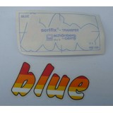 SAMOLEPKA - OBTISK --- BLUE   (OBTISKOVÝ POLEP - TÝNECKÁ ULOŽENKA)